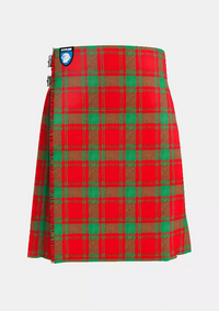 Traditional_Clan_MacQuarrie_Tartan_kilt_front_image_with_pleated_design_and_adjustable_buckles_for_men