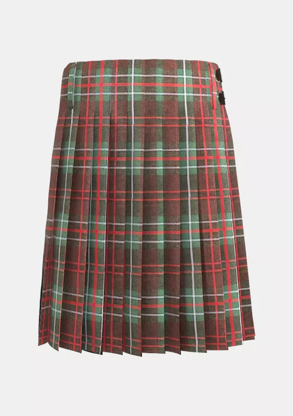 Traditional_Clan_McDermott_Tartan_kilt_back_image_with_pleated_design_and_adjustable_buckles_for_men