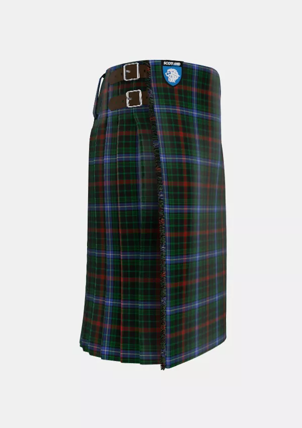 Traditional_Clan_McKean_Tartan_kilt_right_image_with_pleated_design_and_adjustable_buckles_for_men