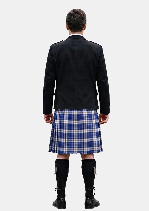 Traditional_Clan_Strathclyde_Tartan_Kilt_and_Argyle_Jacket_Kilt_Outfits_back_image
