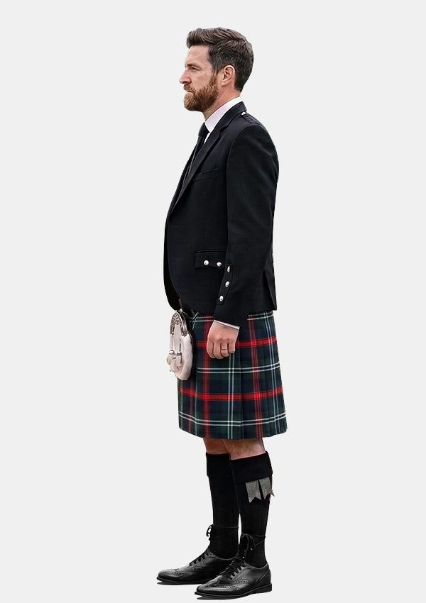 Traditional_Clan_Sutherland_Tartan_Kilt_and_Argyle_Jacket_Kilt_Outfits_left_image