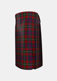 Traditional_Clare__County_Tartan_kilt_left_image_with_pleated_design_and_adjustable_buckles_for_men