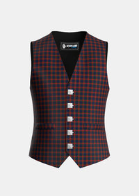 Traditional_Clark_Red_1_Tartan_329_Waistcoat_front_image