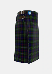 Traditional_Clark_of_Ulva_Tartan_246_kilt_right_image_with_pleated_design_and_adjustable_buckles_for_men