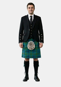 Traditional_Clark_tartan_Kilt_and_Argyle_Jacket_Kilt_Outfits_front_image