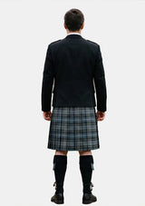 Traditional_Clarke_Ancient_tartan_633_Kilt_and_Argyle_Jacket_Kilt_Outfits_back_image