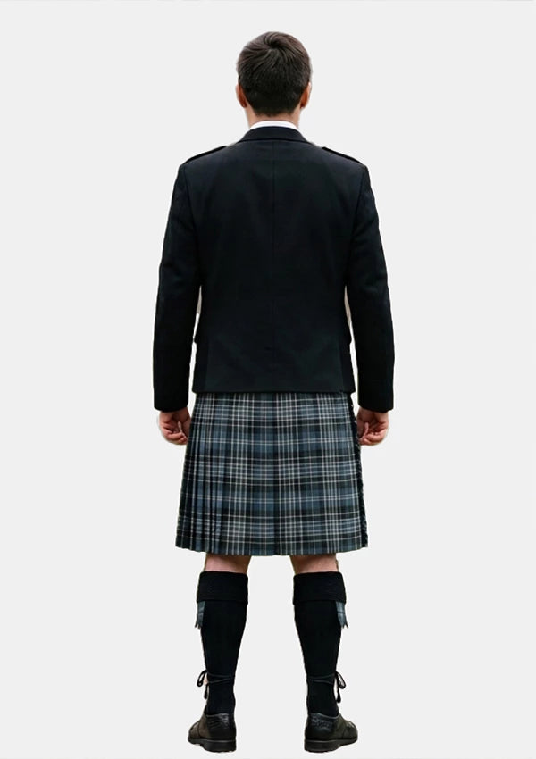 Traditional_Clarke_Ancient_tartan_633_Kilt_and_Argyle_Jacket_Kilt_Outfits_back_image