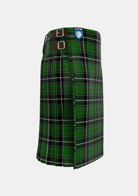Traditional_Cleghorn_Personal_Tartan_4144_kilt_right_image_with_pleated_design_and_adjustable_buckles_for_men