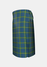 Traditional_Cleland_Tartan_kilt_6639_left_image_with_pleated_design_and_adjustable_buckles_for_men