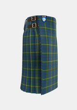 Traditional_Cleland_Tartan_kilt_6639_right_image_with_pleated_design_and_adjustable_buckles_for_men