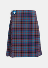 Traditional_Cochrane_Azure_Tartan_485_kilt_front_image_with_pleated_design_and_adjustable_buckles_for_men