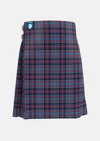 Traditional_Cochrane_Azure_Tartan_485_kilt_front_image_with_pleated_design_and_adjustable_buckles_for_men