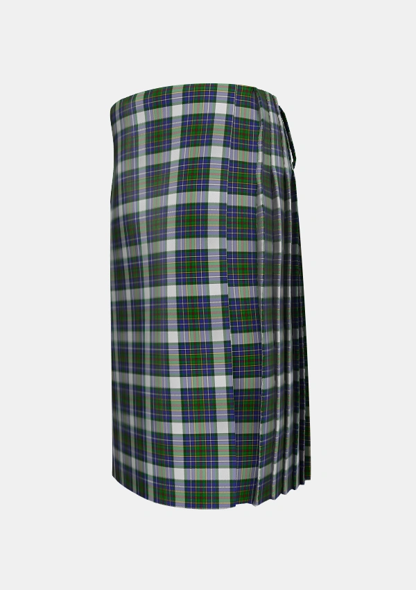 Traditional_Cockburn_of_Ormiston_Dress_Tartan_1579_kilt_left_image_with_pleated_design_and_adjustable_buckles_for_men