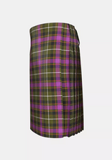 Traditional_Coffield_Limesand_Tartan_kilt_left_image_with_pleated_design_and_adjustable_buckles_for_men