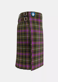 Traditional_Coffield_Limesand_Tartan_kilt_right_image_with_pleated_design_and_adjustable_buckles_for_men