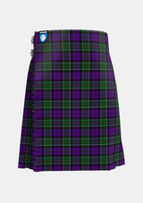 Traditional_Colquhoun_3_Tartan_275_kilt_front_image_with_pleated_design_and_adjustable_buckles_for_men