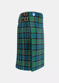 Traditional_Colquhoun_Ancient_Tartan_kilt_right_image_with_pleated_design_and_adjustable_buckles_for_men