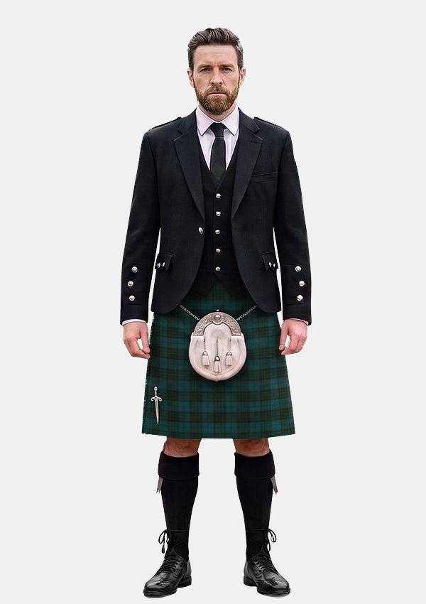 Traditional_Conlon_Tartan_6946_Kilt_and_Argyle_Jacket_Kilt_Outfits_front_image