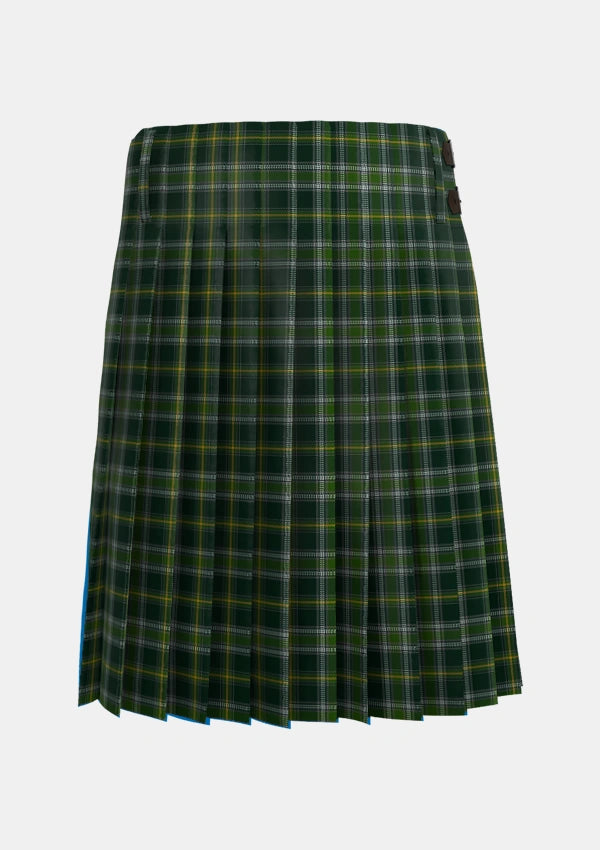 Traditional_Connell_Hunting_Tartan_13944_kilt_back_image_with_pleated_design_and_adjustable_buckles_for_men