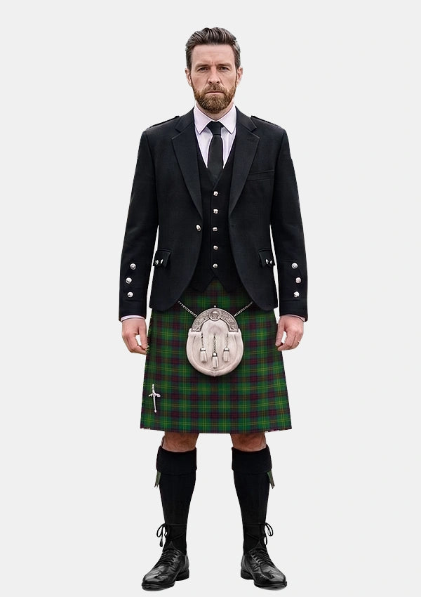 Traditional_Connolly_Hunting_Tartan_Kilt_and_Argyle_Jacket_Kilt_Outfits_front_image