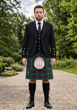 Traditional_Cornwall_Tartan_7057_Kilt_and_Argyle_Jacket_Kilt_Outfit_front_image