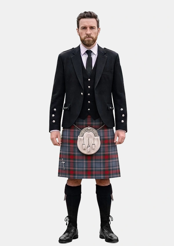 Traditional_County_Louth_Irish_Tartan_Kilt_and_Argyle_Jacket_Kilt_Outfits_front_image