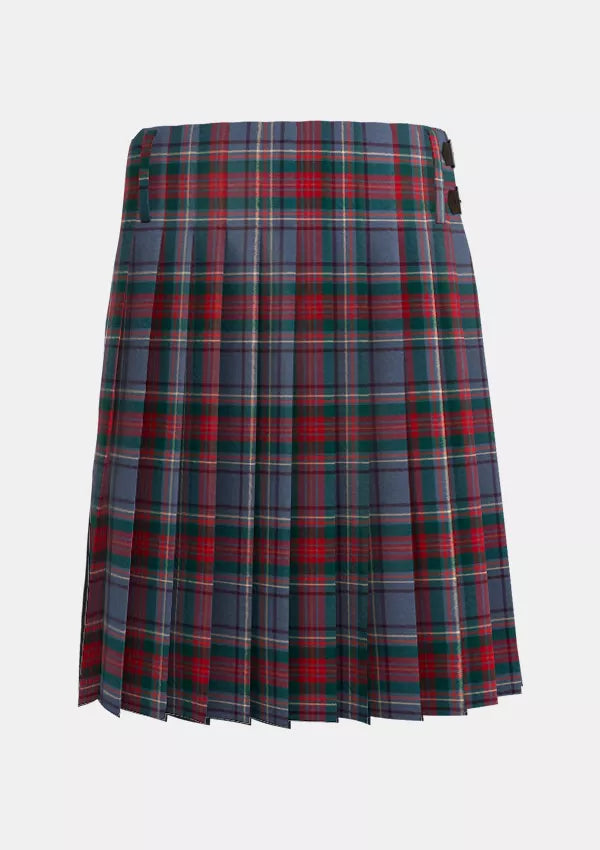 Traditional_County_Louth_Irish_Tartan_kilt_back_image_with_pleated_design_and_adjustable_buckles_for_men