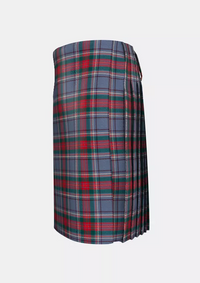 Traditional_County_Louth_Irish_Tartan_kilt_left_image_with_pleated_design_and_adjustable_buckles_for_men