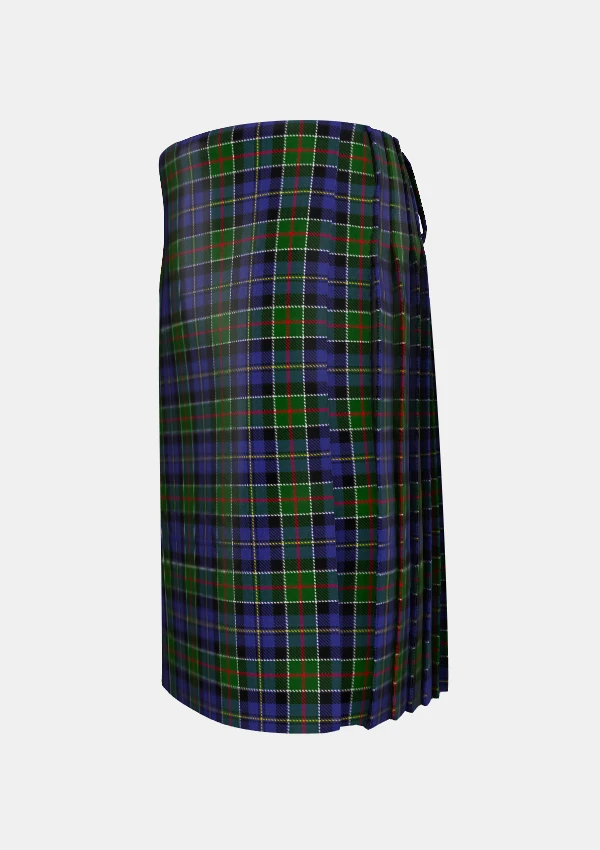 Traditional_Cowan_tartan_1549_kilt_left_image_with_pleated_design_and_adjustable_buckles_for_men