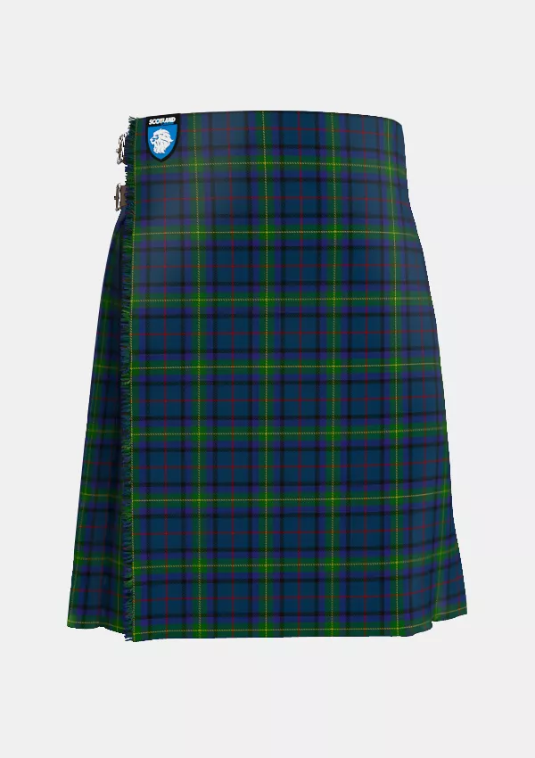 Traditional_Cowie_Tartan_6868_kilt_front_image_with_pleated_design_and_adjustable_buckles_for_men