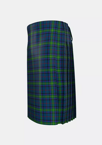 Traditional_Cowie_Tartan_6868_kilt_left_image_with_pleated_design_and_adjustable_buckles_for_men