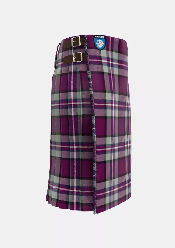 Traditional_Cramer_Tartan_kilt_right_image_with_pleated_design_and_adjustable_buckles_for_men