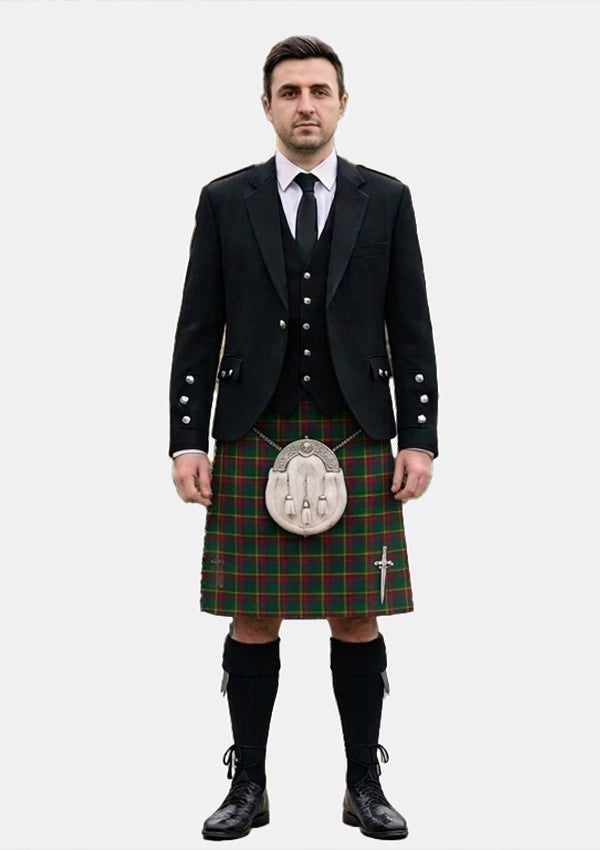 Traditional_Creek_Indian_Nation_Tartan_Kilt_and_Argyle_Jacket_Kilt_Outfits_front_image