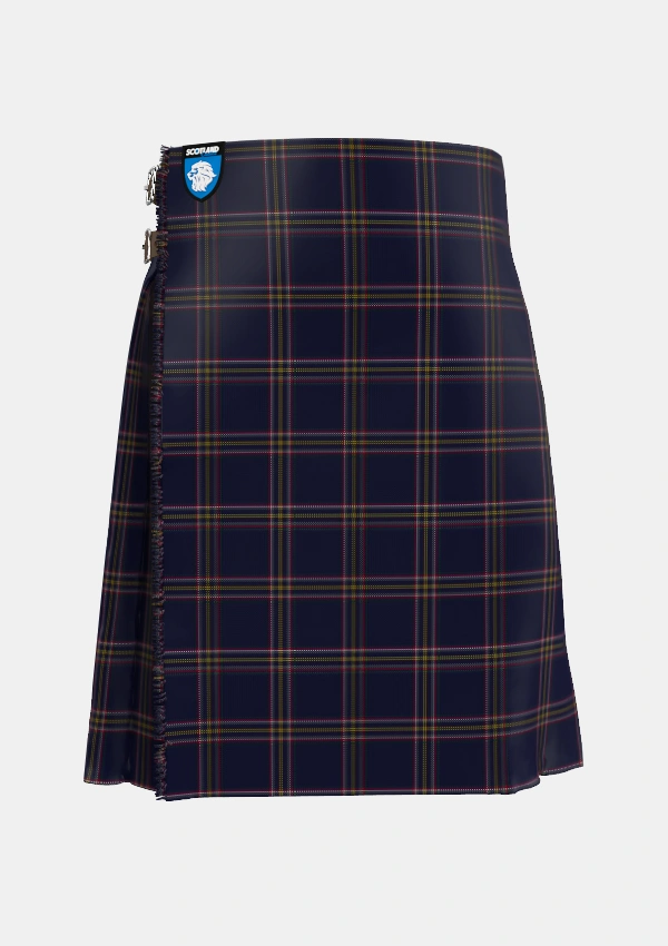 Traditional_Crichton_Tartan_7784_kilt_front_image_with_pleated_design_and_adjustable_buckles_for_men