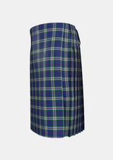 Traditional_Crombie_House_Check_2302_left_image_with_pleated_design_and_adjustable_buckles_for_men