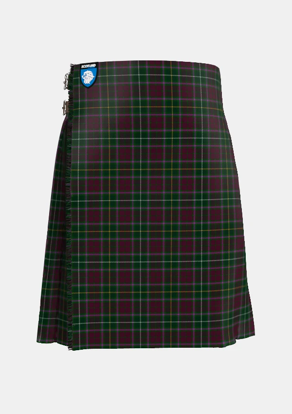 Traditional_Crosby_Tartan_kilt_front_image_with_pleated_design_and_adjustable_buckles_for_men
