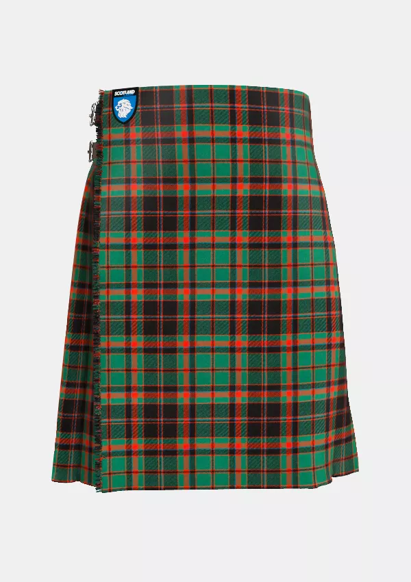 Traditional_Cumming_Hunting_Ancient_Tartan_kilt_front_image_with_pleated_design_and_adjustable_buckles_for_men