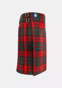 Traditional_Cumming_Red_Modern_Tartan_kilt_right_image_with_pleated_design_and_adjustable_buckles_for_men
