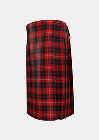 Traditional_Cunningham_2_Tartan_4644_kilt_left_image_with_pleated_design_and_adjustable_buckles_for_men