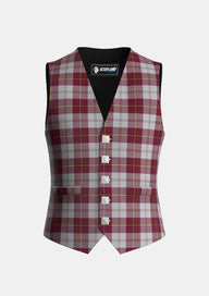 Traditional_Cunningham_Dress_Burgundy_Dance_Tartan_1873_Waistcoat_front_image