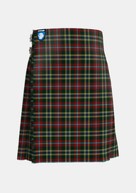 Traditional_Currie_of_Arran_Tartan_kilt_499_front_image_with_pleated_design_and_adjustable_buckles_for_men