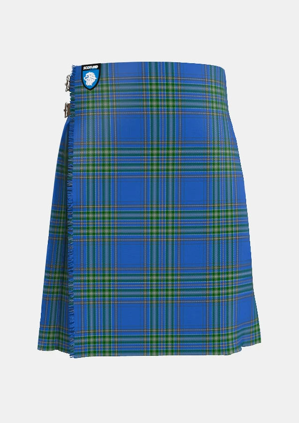 Traditional_Dallas_Tartan_4652_kilt_front_image_with_pleated_design_and_adjustable_buckles_for_men