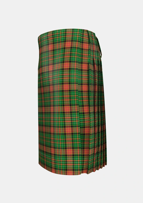 Traditional_Dalrymple_of_Castleton_Tartan_7420_kilt_left_image_with_pleated_design_and_adjustable_buckles_for_men
