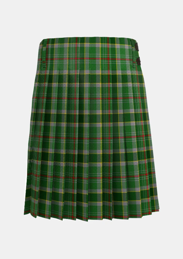 Traditional_Dalwhinnie_Tartan_1018_kilt_back_image_with_pleated_design_and_adjustable_buckles_for_men