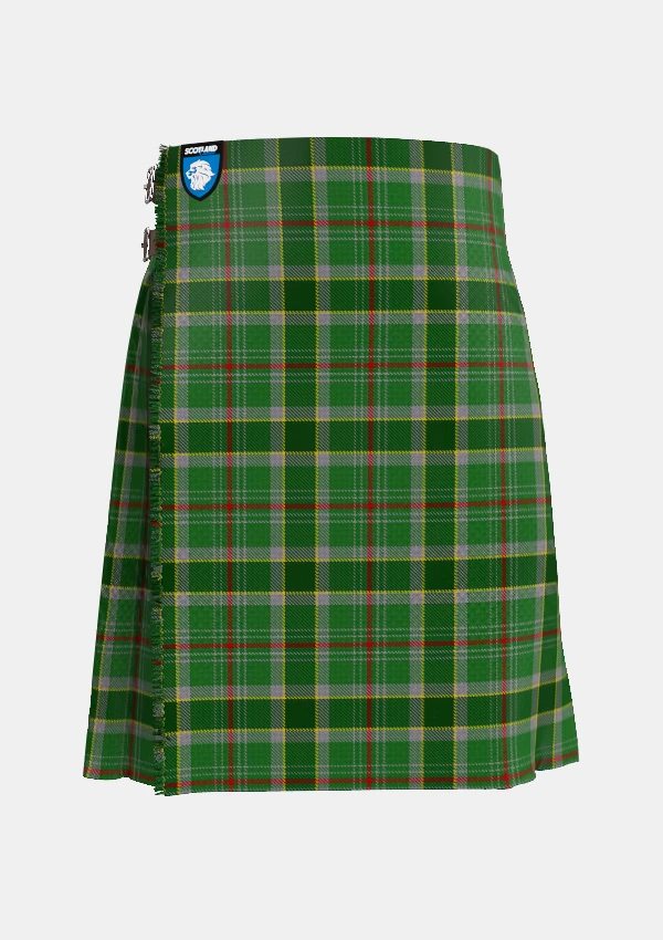 Traditional_Dalwhinnie_Tartan_1018_kilt_front_image_with_pleated_design_and_adjustable_buckles_for_men
