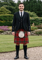 Traditional_Dalziel_tartan_970_Kilt_and_Argyle_Jacket_Kilt_Outfit_front_image