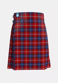 Traditional_Danish_Tartan_kilt_front_image_with_pleated_design_and_adjustable_buckles_for_men