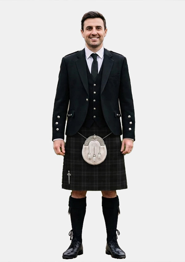 Traditional_Dark_Island_Tartan_5832_Kilt_and_Argyle_Jacket_Kilt_Outfits_front_image