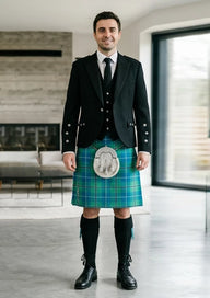 Traditional_Dauglas_Axcient_Tartan_Kilt_and_Argyle_Jacket_Kilt_Outfit_front_image