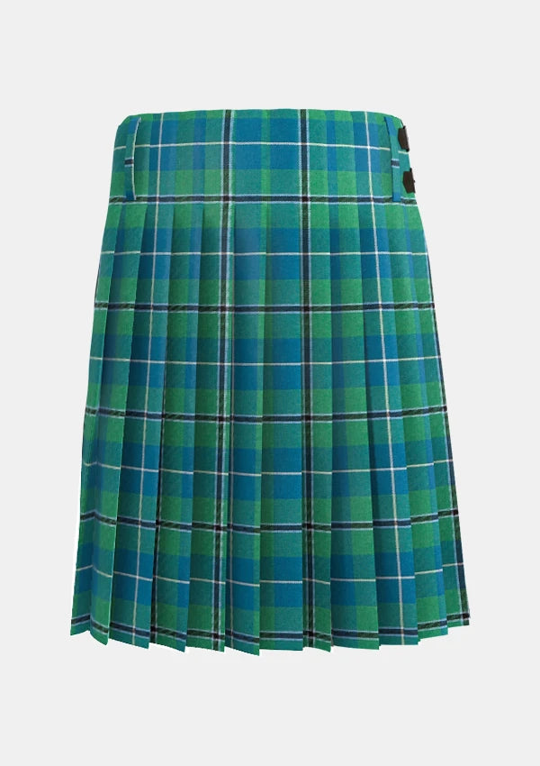 Traditional_Dauglas_Axcient_Tartan_kilt_back_image_with_pleated_design_and_adjustable_buckles_for_men